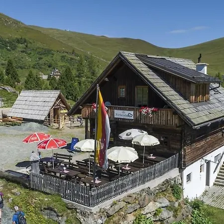 Zirbenhuette Am Falkert Auf Der Heidi-Alm Hinterkoflach Exterior photo